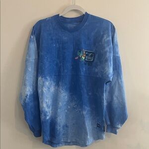 Disney Stitch Spirit Jersey Shirt Parks Lilo Vacation Polynesian XS Blue Casual